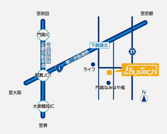 株式会社バステックへのアクセス